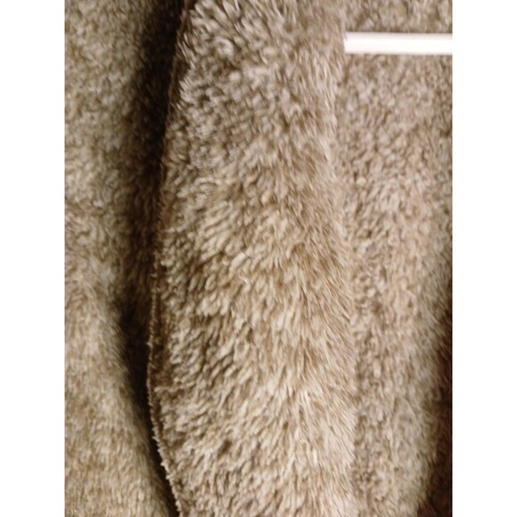 Cuddl Duds Super Soft Fuzzy Cardigan W/Pockets Light Brown Womens Large Soft - Picture 8 of 16